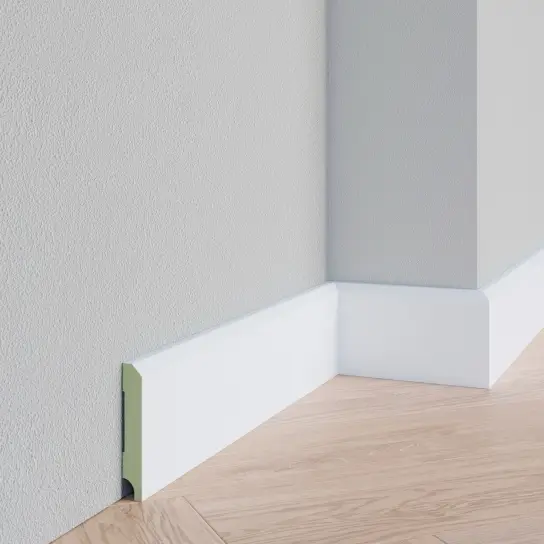 Gecertificeerd Schuine plint - MDF v313- 22 x 190 mm